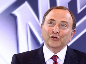 NHL commissioner Gary Bettman at the 2016 NHL Awards at Encore Las Vegas on June 22.