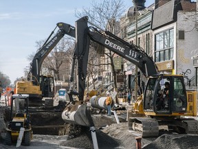 The once-vibrant St-Denis streetscape is marred by papered-over windows and dozens of à louer signs — not to mention stretches of storefronts trapped behind roadside construction projects.