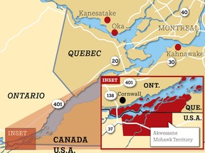 Map of Akwesasne