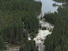 The Broadback River on August 18, 2015, in Waswanipi, Quebec.