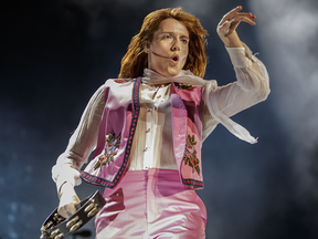 English musician Florence Welch of Florence and the Machine performs at the Bell Centre in Montreal on Wednesday, June 8, 2016.