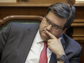 Montreal Mayor Denis Coderre during a Montreal city council meeting at city hall in Montreal on Monday, June 20, 2016.