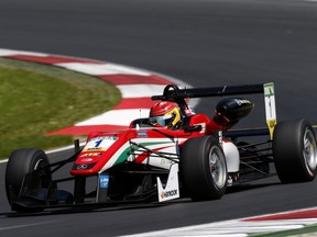 Lance Stroll competes in FIA Formula 3 European Championship race at the Red Bull Ring in Spielberg, Austria, in  May 2016.