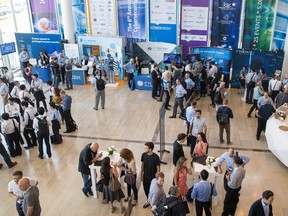 People visit the 6th Annual International Cybersecurity Conference - Cyber Week 2016 - at the Tel Aviv University in the Israeli coastal city on June 20, 2016.  /