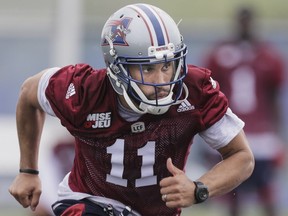 Linebacker Chip Cox at Alouettes training camp at Bishop's University in Lennoxville on Sunday, May 29, 2016.