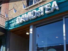 DavidsTea says they have seen a 25-per-cent drop in fourth-quarter sales ending Jan. 28 compared with the previous year.