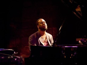 Robert Glasper (pictured at the Gesù during the 2010 Montreal jazz fest) is among the all-stars in the Blue Note 75 Band.