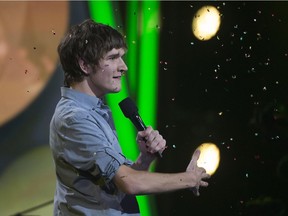 Bo Burnham performsing at the Just for Laughs gala at Place des Arts in Montreal, on Thursday, July 25, 2013. (Peter McCabe / THE GAZETTE)