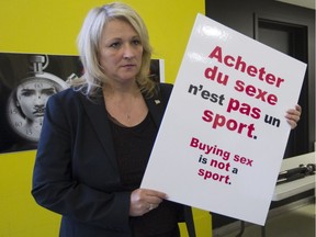 In 2016, Lise Thériault, Quebec’s minister for the status of women, joined anti-sex work organizations at a news conference on Wednesday to launch the  “Buying sex is not a sport” campaign.
