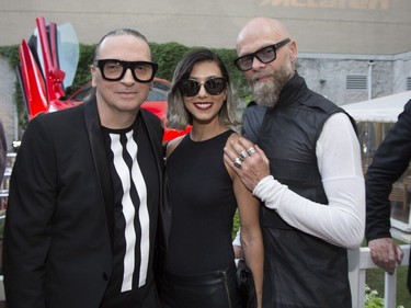 Denis Gagnon and friends at a Grand Prix party at the Ritz Carlton in Montreal, Friday, June 10, 2016.