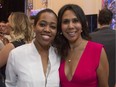 Martine St-Victor and Isabelle Racicot at the McLaren Grand Prix party at the Ritz-Carlton in Montreal, Friday June 10, 2016.