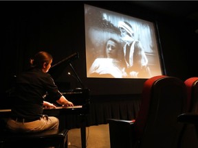 Roman Zavada plays along to a rehearsal screening of the silent film The Wedding March at the Cinémathèque québécoise. The Montreal institution screens silent films most Fridays, often with live accompaniment.