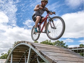 The Surrey Trail is a new, all-levels mountain-biking and BMX circuit in Dorval. Its official opening is June 18 at 1 p.m., but cyclists like Nicolas Patenaude have been using it since the weather turned nice on Monday, June 13, 2016.