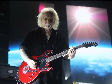 Guitarist Reeves Gabrels of The Cure in performance at the Bell Centre on June 14, 2016.