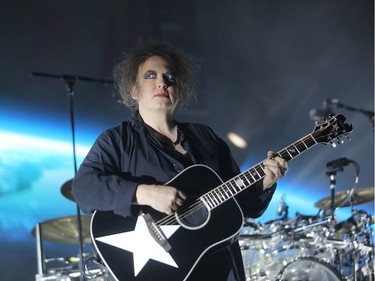 Lead vocal and guitarist Robert Smith from The Cure in performance at the Bell Centre on June 14, 2016.
