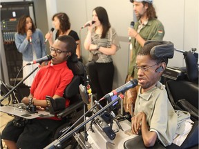 Tribulations are something that Paul Tshuma, right, co-founder of the United Tribulations Choir, knows all too well. He was diagnosed with muscular dystrophy at birth.