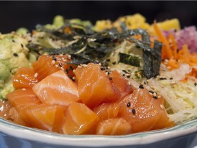 Poké shouldn’t be too saucy, or too spicy: the fish is the star.