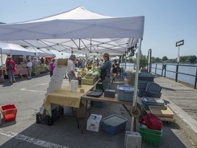 The Marché Ste-Anne farmers’ market has an idyllic setting in Ste-Anne-de-Bellevue on the boardwalk along the canal, and features more than 40 vendors.