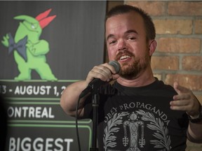 Brad Williams at a warm-up set at Le Bordel on Monday: "I’ll still make the occasional dwarf joke, but I can’t do an hour of: ‘Hey, look at me. I can take a bath in a thimble. How weird is that?’ I can work on just being funny now.”