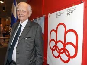 Olympic Stadium architect Roger Taillibert at the opening of a series of exhibits celebrating the 40th anniversary of the 1976 Olympic Games in June 2016.