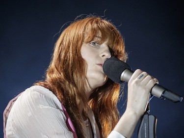 English musician Florence Welch of Florence and the Machine performs at the Bell Centre in Montreal on Wednesday, June 8, 2016.