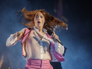 English musician Florence Welch of Florence and the Machine performs at the Bell Centre in Montreal on Wednesday, June 8, 2016.