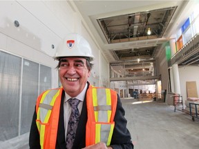 Normand Rinfret, McGill University Health Centre (MUHC)'s executive director, at the superhospital when it was under construction  in Montreal Wednesday November 20, 2013.
