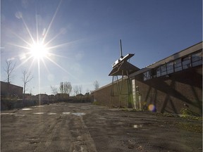 The yard of the former Reliance Power site in Pointe-Claire.