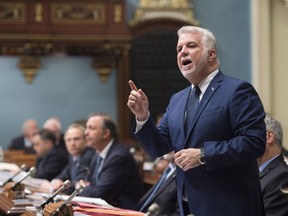 Quebec Premier Philippe Couillard at the legislature. A lot can change in two years.