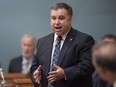 Quebec Education and Family Minister Sébastien Proulx during question period on Thursday, June 2, 2016 at the legislature in Quebec City.