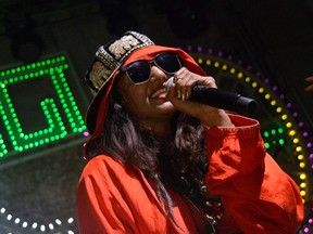 M.I.A. performs at the Soho House Satellite Nights series with M.I.A. on November 5, 2013 in Brooklyn City.