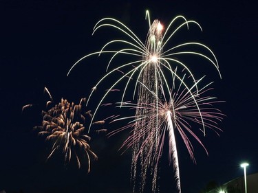 Some fireworks from Saint Lazare. Photo by Peter Zeeman.
