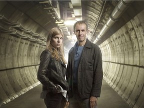 The Tunnel stars Clemence Poesy (Elise Wassermann) and Stephen Dillane (Karl Roebuck) (Sky Atlantic/Justin Downing)