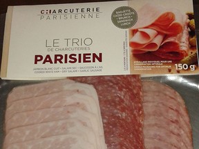 Le Trio de Charcuteries Parisien was recalled due to undeclared wheat on the label.