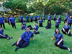 Voices of Aloha in UH Mānoa’s Japanese Garden on May 23, 2016 (credit: Aaron Gould)