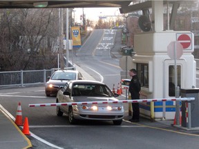 The Canadian-U.S. border crossing at Stanstead, Que.