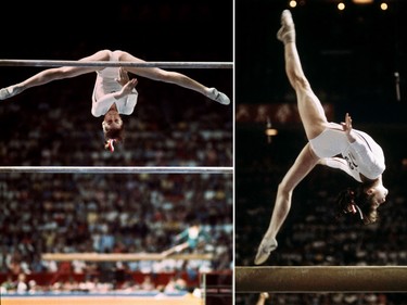 In all, Nadia Comaneci captured three gold medals at the 1976 Games - for the beam, uneven bars and general competition.