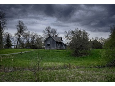 A little farm house on St-Louis street in Saint-Lazare just before the storm.  Peter Zeeman