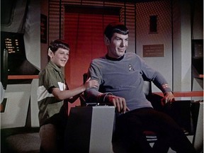 Adam Nimoy on the set of the original Star Trek TV series with his father, Leonard Nimoy. Adam Nimoy will be in attendance at a Saturday screening of his documentary, For the Love of Spock, as part of the Fantasia International Film Festival.