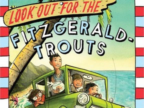 A detail from the cover illustration by Sydney Smith for Esta Spalding's middle-grade novel Look Out for the Fitzgerald-Trouts.