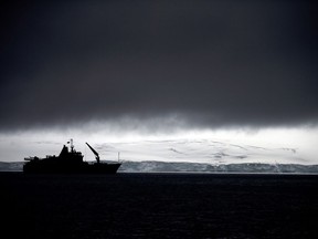 In this Jan. 25, 2015 file photo, Chile's Navy ship Aquiles moves alongside the Hurd Peninsula, seen from Livingston Islands, part of the South Shetland Islands archipelago in Antarctica. Antarctica's ozone hole is finally starting to heal, a new study finds. In a study showing that the world can fix man-made environmental problems when it gets together, research from the U.S. and the United Kingdom show that the September-October ozone hole over Antarctica is getting smaller and forming later in the year. And the study in the journal Science also shows other indications that the ozone layer is improving after it was being eaten away from chemicals in aerosols and refrigerants. Ozone is a combination of three oxygen atoms that high in the atmosphere shields Earth from much of the sun's ultraviolet rays.