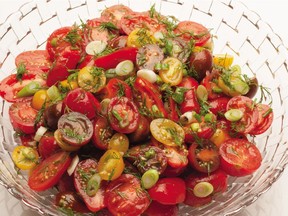 Glowing with summer colour, this tomato salad is easy to make and packed with flavour.