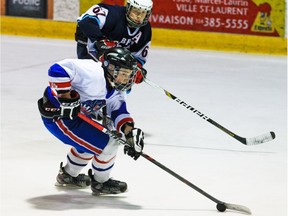 Marshall Rifai (front) in 2013: Scouts rated Rifai as one of the best pure skaters among the defencemen in this year's draft.