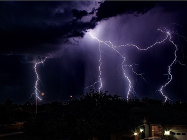 Monsoon Season in Arizona is filled with lightning. Judy D'silva