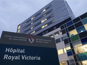 The entrance to the Royal Victoria Hospital at the MUHC Glen site.