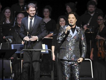 Rufus Wainwright introduces the performance of his opera  Prima Donna in front of an orchestra and conductor Jayce Ogren. This was part of the Montreal International Jazz Festival at Salle Wilfrid-Pelletier Saturday July 2, 2016.