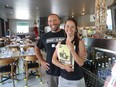 Sébastien Lefebvre and Ann-Renée Tisseur at their restaurant La Retenue. The couple have made a go of their Magog eatery by offering catering and cooking lessons as well as gourmet meals.