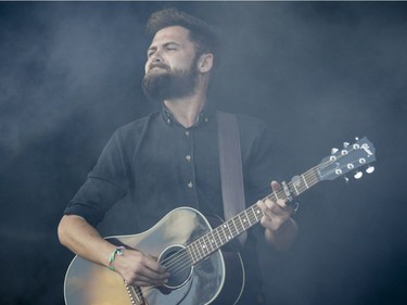 English musician Passenger (Michael David Rosenberg) performs during Day One of the Osheaga Music and Arts Festival at Parc Jean-Drapeau in Montreal on Friday, July 29, 2016.