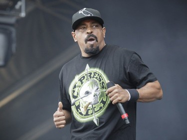 Sen Dog of the American hip hop group Cypress Hill performs during Day One of the Osheaga Music and Arts Festival at Parc Jean-Drapeau in Montreal on Friday, July 29, 2016.