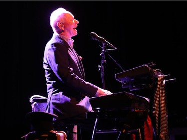 Joe Jackson at the piano as he brings his eclectic mix of songs to the Montreal International Jazz Festival at Théâtre Maisonneuve of Place des Arts on Monday, July 4, 2016.